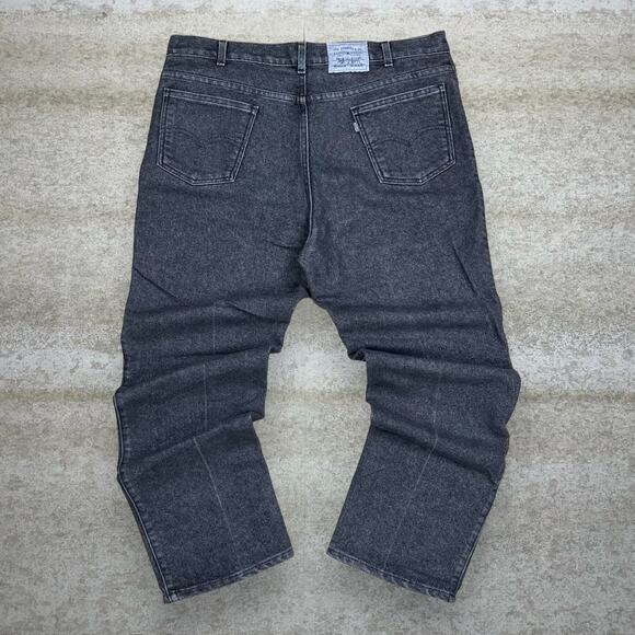 Vintage Levis Jeans Relaxed Fit Smoke Black Denim Made in USA Grey Tab 90s